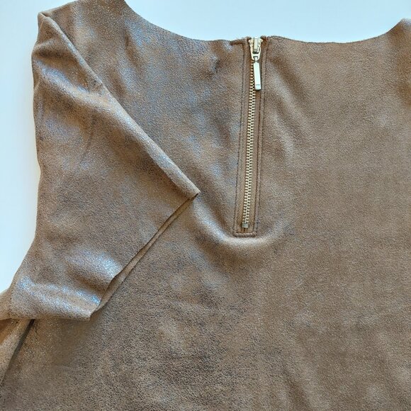 ONLY Suede Short-Sleeve T-Shirt - Picture 9 of 11